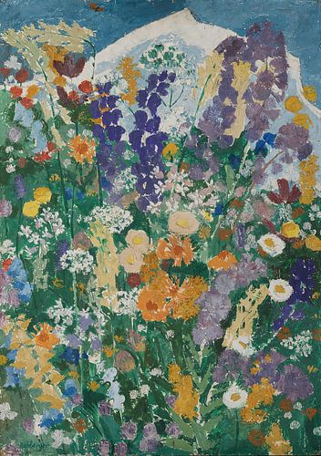 August Babberger - Flowers on the mountain (1921-1923)