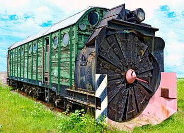 Snow removal  locomotive by Leopold Brix