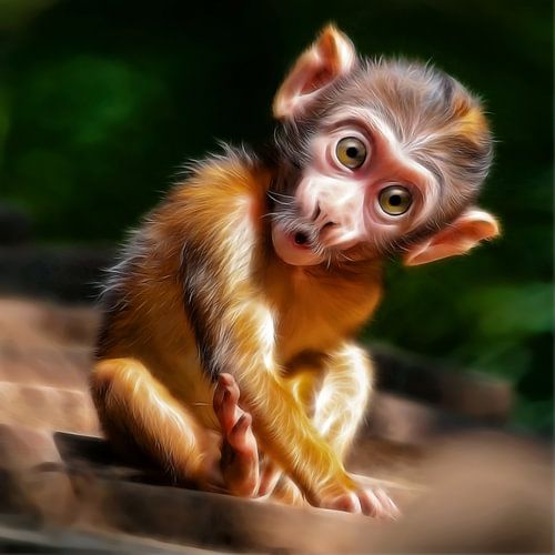 cute baby monkey