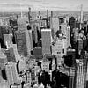 Skyline Noord Manhattan in zwart-wit van Ingrid Meuleman