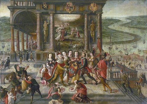 Hans Vredeman de Vries, Allegorie op de heropleving van Antwerpen na de overwinning van Alexander Fa