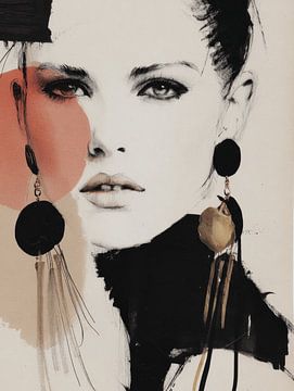 Modern en abstract portret