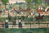 Maurice Prendergast, Central Park - 1900 von Atelier Liesjes Miniaturansicht