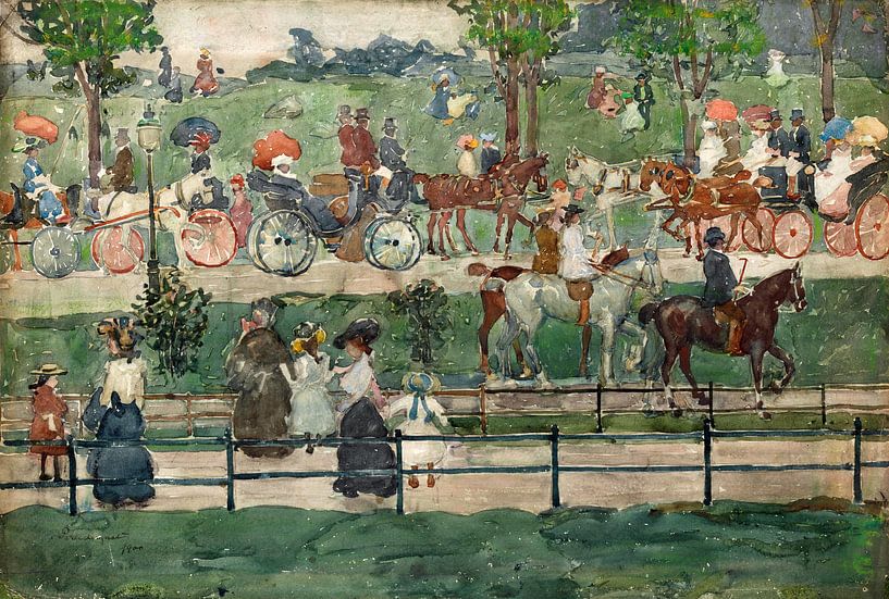 Maurice Prendergast, Central Park - 1900 von Atelier Liesjes