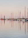 De oude haven van Enkhuizen in het avondlicht van Harrie Muis thumbnail