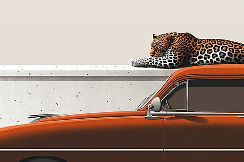 The Jaguar and the old timer (car)