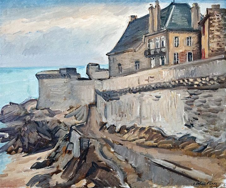 The ramparts of Saint-Malo, Othon Friesz, 1935 by Atelier Liesjes