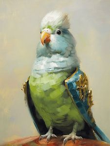 The parakeet who fancied himself king by Studio Allee