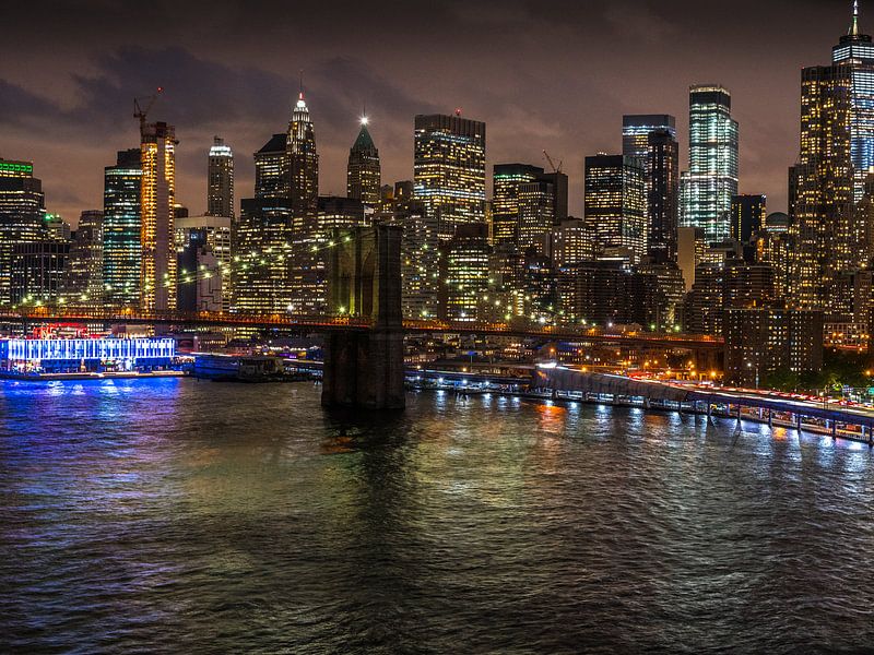 New Yorker Abendskyline von Ruurd Dankloff