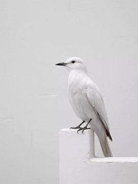 Witte vogel van haroulita