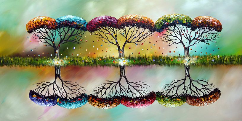 Green Seasons by Gena Theheartofart