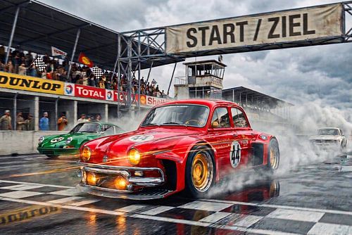 Renault Dauphine - De spanning van de finish