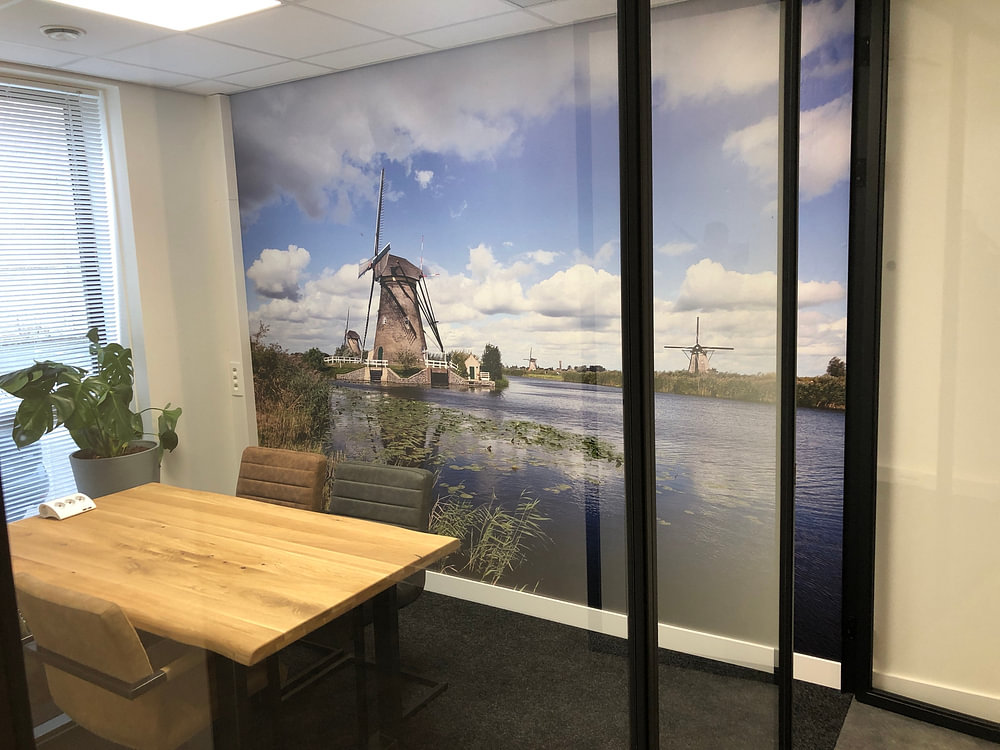 Molens Kinderdijk met Hollandse lucht
