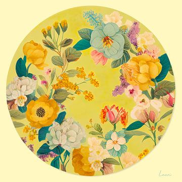 Bohemian flower circle van Lauri Creates