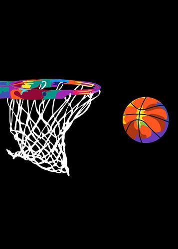 Basketball in pop art