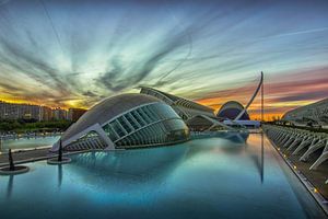 Valencia Sonnenaufgang von Bert Meijer