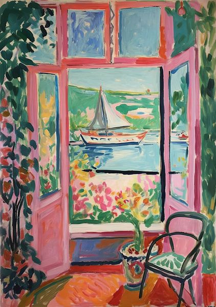 Henri Matisse inspiriert Mediterran von Niklas Maximilian