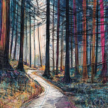 Echoes Through Pines by Nomo.Art