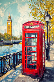 London Red Telephone Booth by Joseph S Giacalone Photography