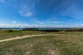 Groß Zicker, Blick zum Klein Zicker, den Zicker See und die Ostsee, Rügen von GH Foto & Artdesign