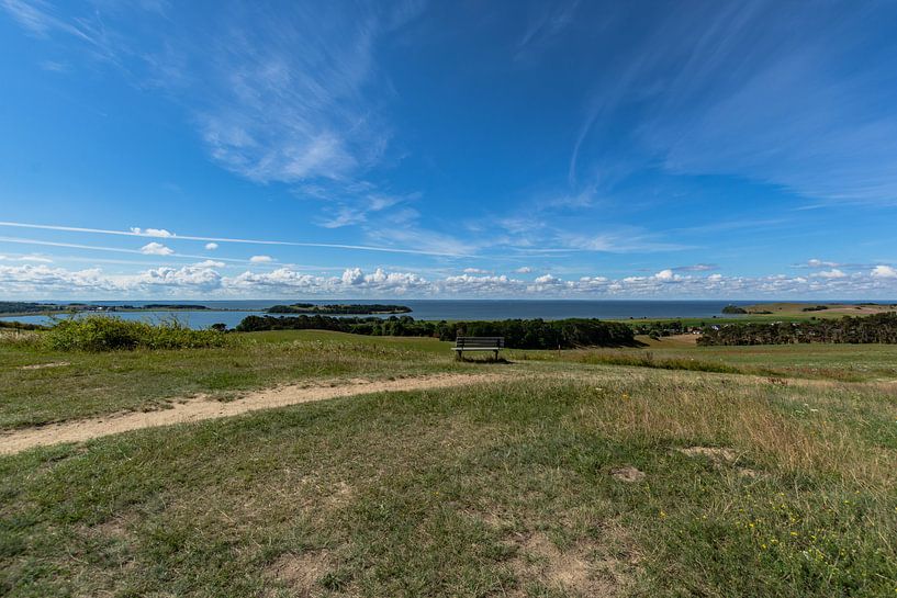 Groß Zicker, Blick zum Klein Zicker, den Zicker See und die Ostsee, Rügen von GH Foto & Artdesign