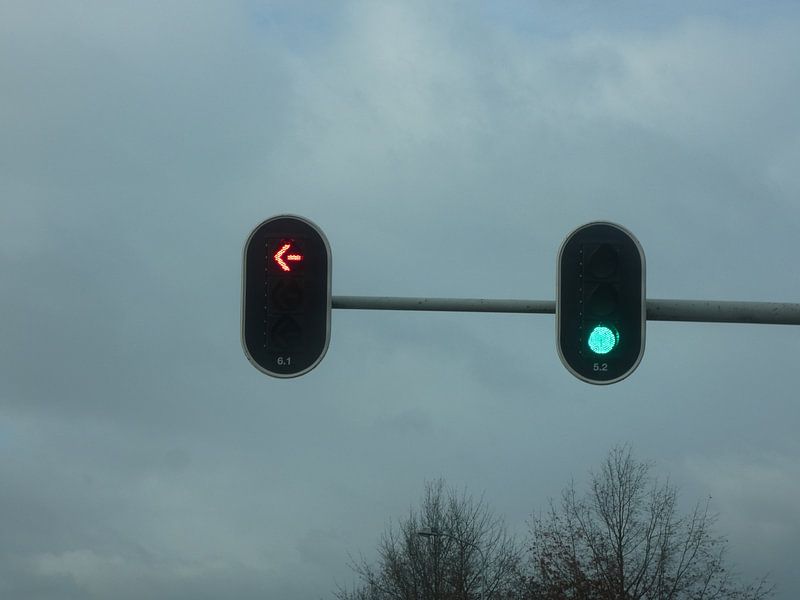 Rood of Groen stoplicht by Veluws