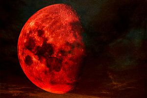 La lune rouge sang, messagère de l'apocalypse sur Max Steinwald