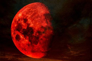De bloedrode maan als boodschapper van de apocalyps van Max Steinwald