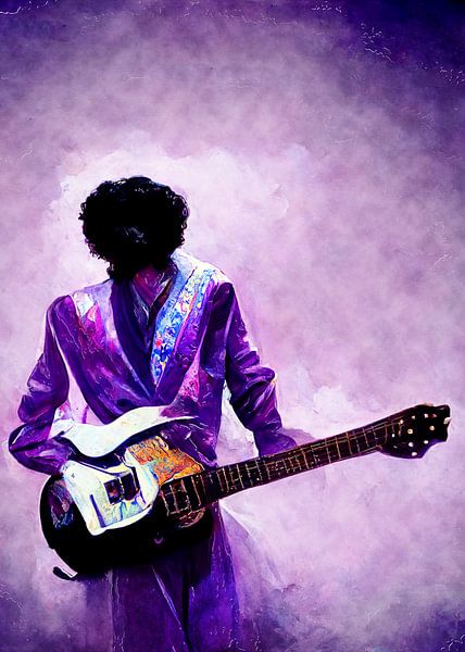 Purple guitarist #music #guitar by JBJart Justyna Jaszke