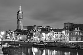 St. Christopher's Cathedral on the river Roer in Roermond by Christa Krus