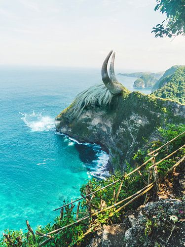 Stier Rots, een surrealistische rotsformatie