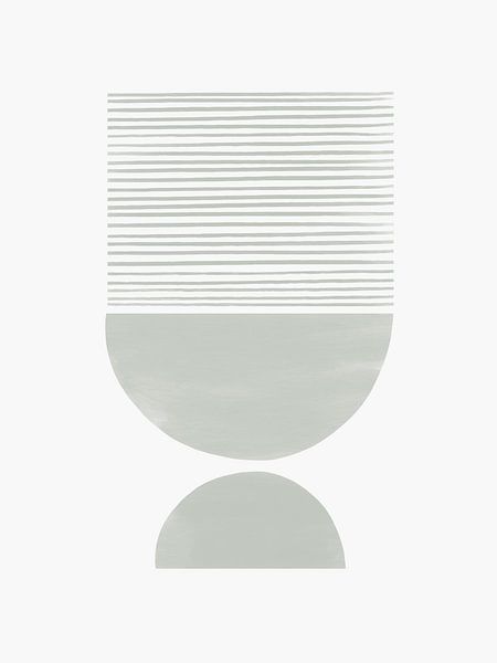 Mid Century Sunset | Sage Green van Bohomadic Studio