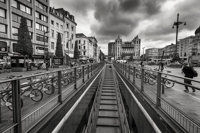 Parking à vélos de la gare d'Anvers par Rob Boon