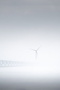 Die Erasmusbrücke im Nebel