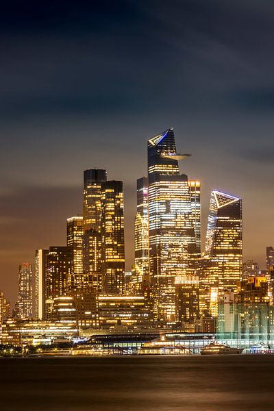 Magnificent NYC skyline with Hudson Yards in the evening by Melanie Viola