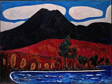 Mt Katahdin (Maine), automne (1939-40) par Marsden Hartley sur Peter Balan
