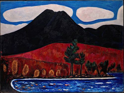 Mt. Katahdin (Maine), herfst (1939-40) door Marsden Hartley