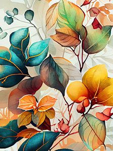Aquarell Blumen Kunst