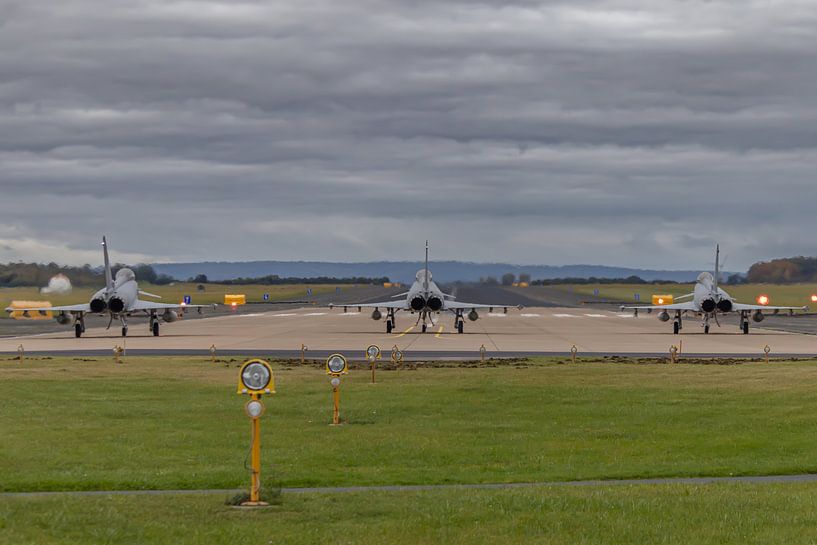 Drei Eurofighter bereit zum Abflug (Nörvenich, Dld) von Harm-Jan Martens
