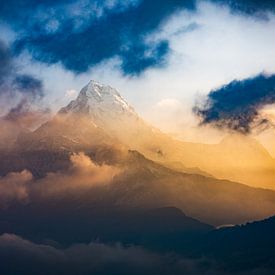 Poonhill Nepal Machapuchare von E. Luca