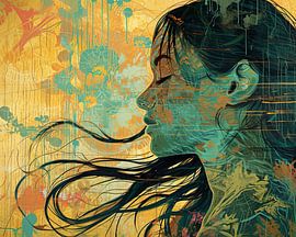 Profil de femme | Portrait abstrait