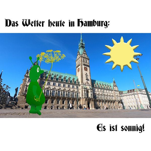 Das Wetter heute in Hamburg. Es ist Sonnig! by Grüntyers .