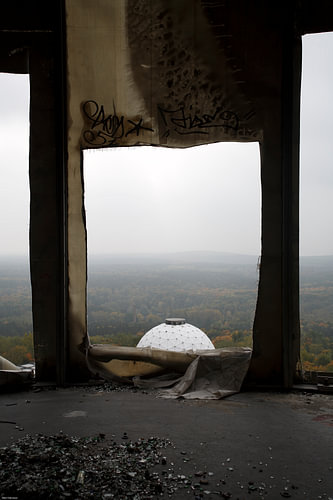 Abhörstation von der NSA / Radar- en luisterstation van de NSA, Teufelsberg / Duivelsberg - Berlijn