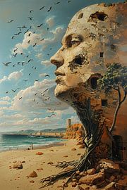 Dali Schilderij | Surrealisme Schilderij | Abstract Schilderij van AiArtLand