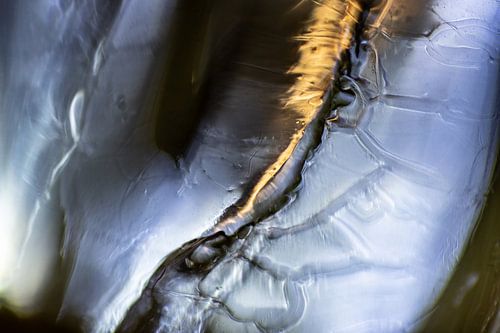 Wit en Oranje Abstract | Fotokunst