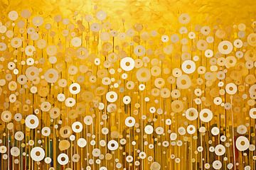 Champ de fleurs en or, Gustav Klimt sur Caroline Guerain