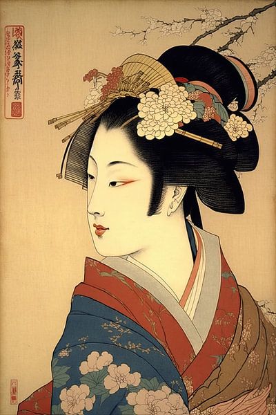 Betoverende Geisha, Harmonie van Schoonheid van Peter Balan