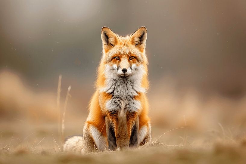 The Shy Fox at Dawn | An Intimate Portrait of Nature at Rest by Karina Brouwer