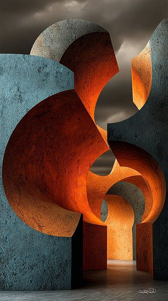abstrakte Formen und Texturen von Gelissen Artworks