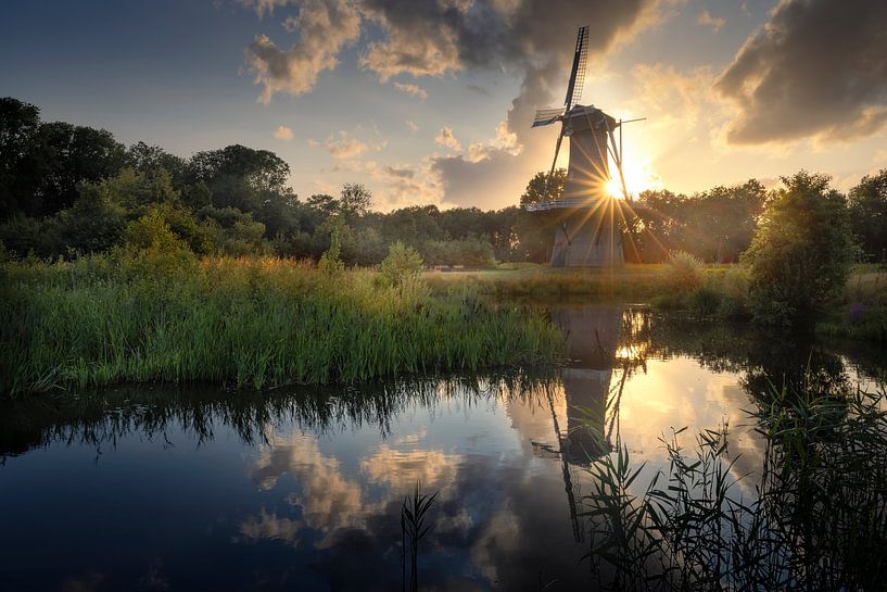 Windmill De Juffer in Gasselternijveen by Ton Drijfhamer